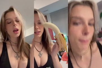 Ashley Matheson's Sultry Banana Blowjob Exposed