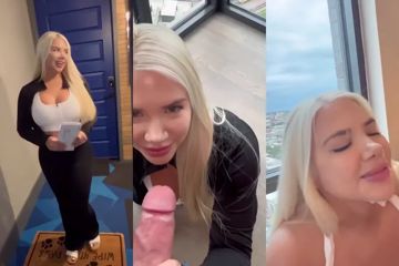 Summer Brookes' Sizzling Postgirl Hotel Blowjob Leak Exposed!