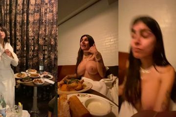 Mia Khalifa's Sizzling Topless Dinner Date Revelation Exposed Unfiltered